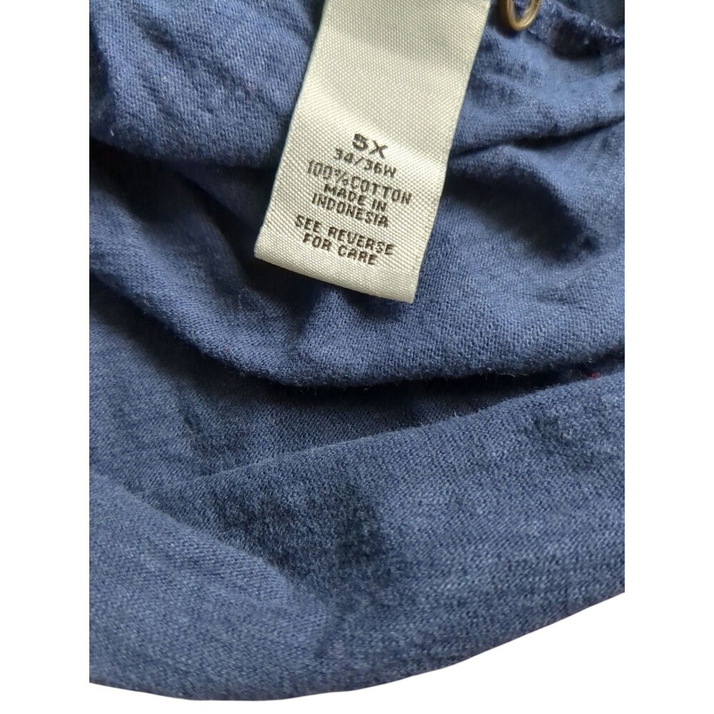 Catherines Liz And Me Pull-On Tunic Navy Blue Size 5X 34W 36W - Picture 8 of 9